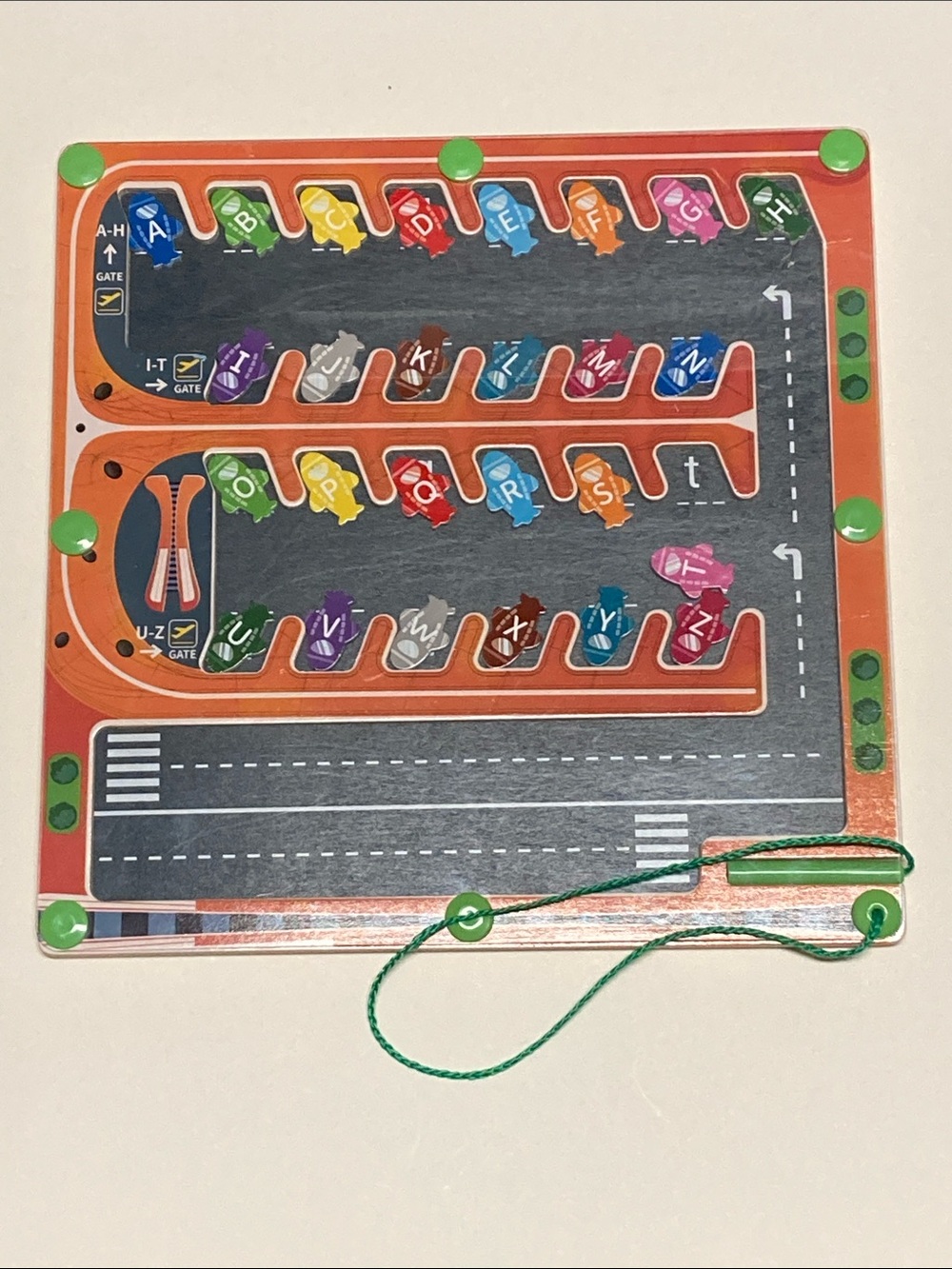 Airplane Magnetic Alphabet Matching Toy Montessori Style - Picture 3 of 6